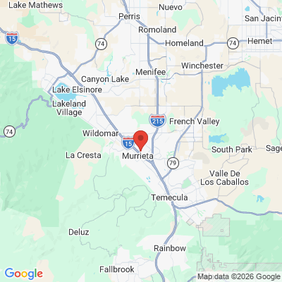 Map to TLC DENTAL office in Murrieta, CA