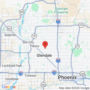 Map to Great Big Smiles office in Glendale, AZ