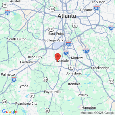 Map to  office in Riverdale, GA