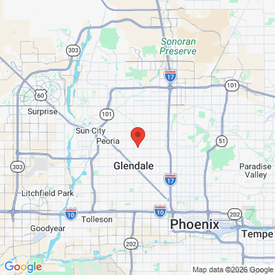 Map to  office in Glendale, AZ