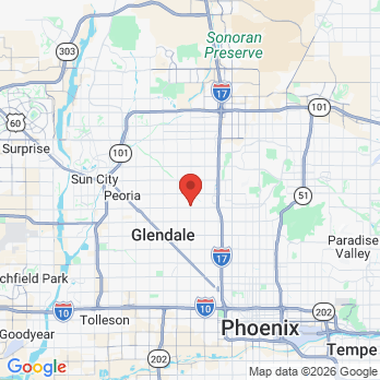 Map to AZ Cosmetic & Family Dentistry  office in Glendale, AZ