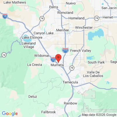 Map to  office in Murrieta, CA