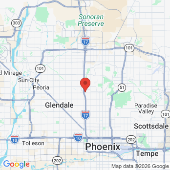 Map to Eduvision Inc office in Phoenix, AZ