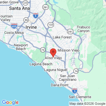 Map to South Coast Dentistry office in Aliso Viejo, CA