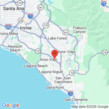 Map to Aliso Laguna Family Dental Care office in Laguna Hills, CA