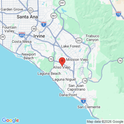 Map to Aliso Viejo Dental office in Aliso Viejo, CA