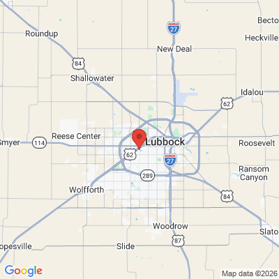Map to  office in Lubbock, TX