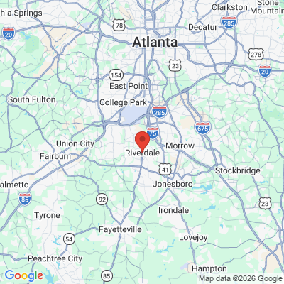 Map to  office in Riverdale, GA