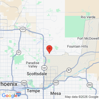 Map to Lupo Family Dentistry office in Scottsdale, AZ