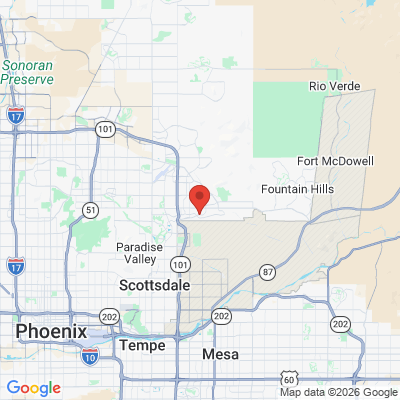 Map to Dr Janne Lynch office in Scottsdale, AZ