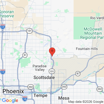 Map to Scottsdale Dental bottega  office in Scottsdale, AZ