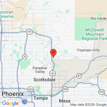 Map to Mercado Dental Care office in Scottsdale, AZ