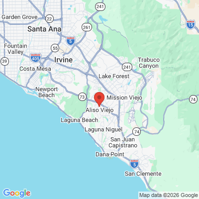 Map to Aliso smiles office in Aliso Viejo, CA