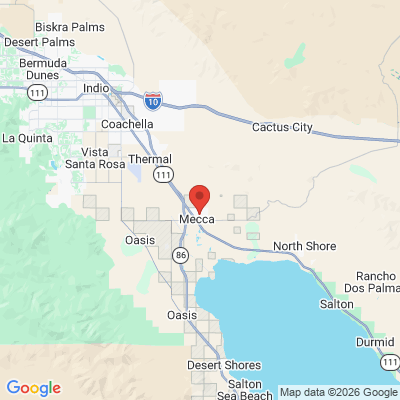 Map to  office in Mecca, CA