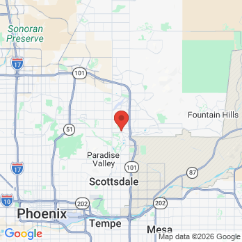 Map to The Dental Boutique office in Scottsdale, AZ