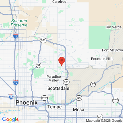 Map to The Dental Boutique office in Scottsdale, AZ