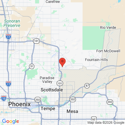 Map to Dr. James Stowitts, DDS office in Scottsdale, AZ