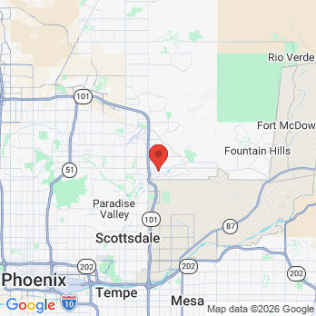 Map to Head Pain Institute office in Scottsdale, AZ
