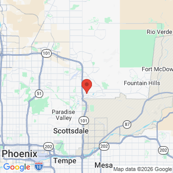 Map to Ironwood Pediatric Dentistry office in Scottsdale, AZ