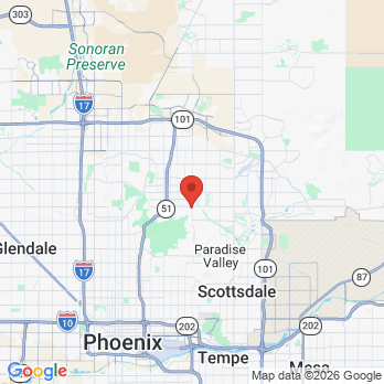 Map to Cactus Horizon Dentistry office in Phoenix, AZ