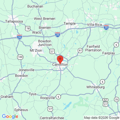 Map to  office in Carrollton, GA
