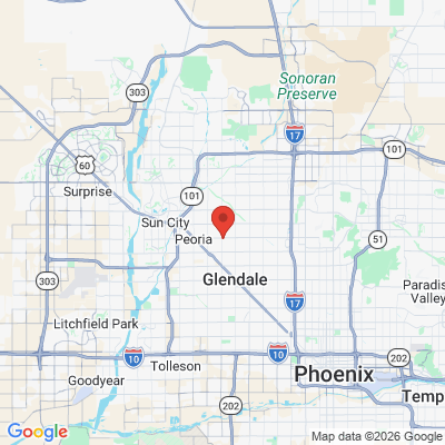 Map to  office in Glendale, AZ