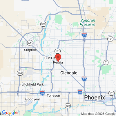 Map to  office in Peoria, AZ