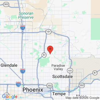 Map to The Valley Dentistry  office in Phoenix, AZ