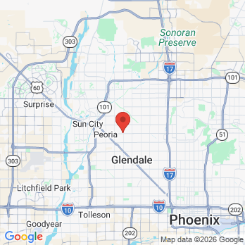 Map to Robert B. Yacko DDS;PC office in Peoria, AZ