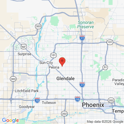 Map to Lifetime Smile office in Glendale, AZ