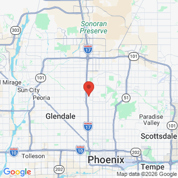 Map to Metro Refresh Dentistry office in Phoenix, AZ