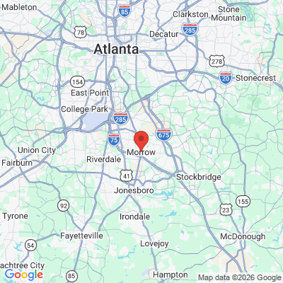 Map to  office in Morrow, GA