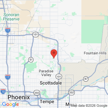 Map to KORsmiles Dental office in Scottsdale, AZ