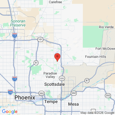 Map to KORsmiles Dental office in Scottsdale, AZ