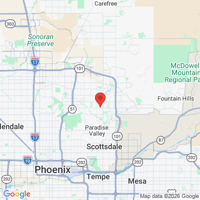 Map to Foxtrot Dental office in Scottsdale, AZ