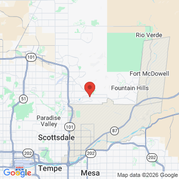 Map to Trinity Dental Care office in Scottsdale, AZ
