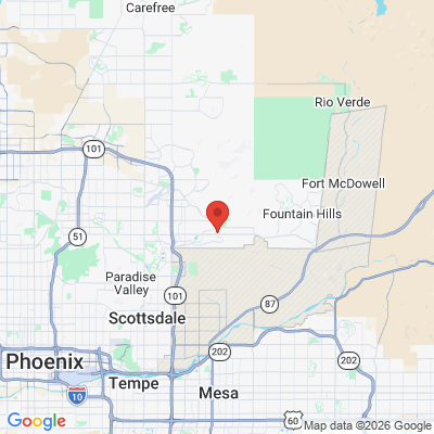 Map to Trinity Dental Care office in Scottsdale, AZ