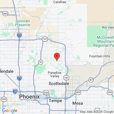 Map to Dental Center of Scottsdale office in Scottsdale, AZ