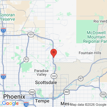 Map to Alex Martin DDS office in Scottsdale, AZ