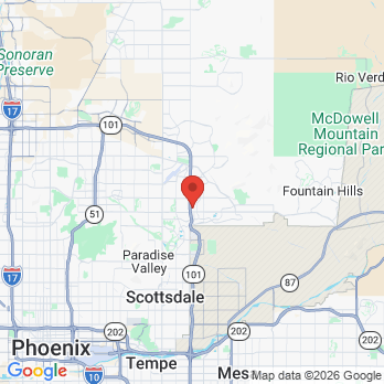 Map to Studio B Smiles - Scottsdale  office in Scottsdale, AZ