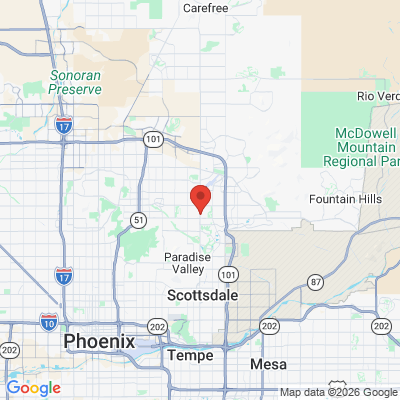 Map to  office in Scottsdale, AZ