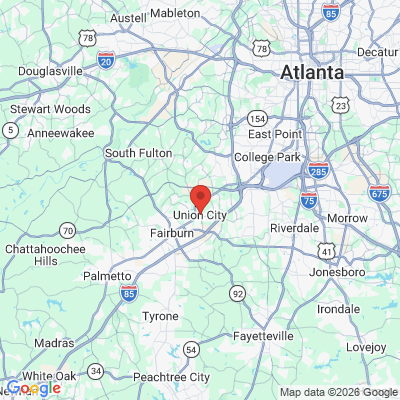 Map to  office in Union City, GA