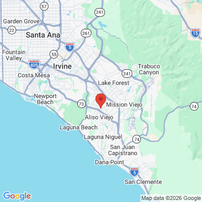 Map to GLOW DNTL office in Aliso Viejo, CA