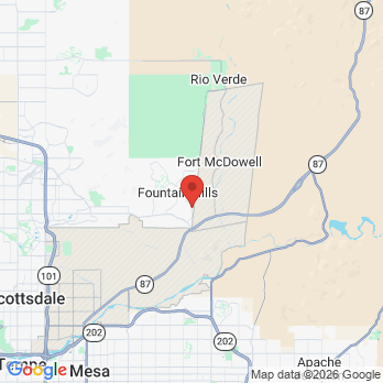 Map to Dr. Dana Weinreich office in Fountain Hills, AZ