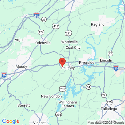 Map to  office in Pell City, AL