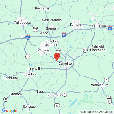 Map to  office in Carrollton, GA