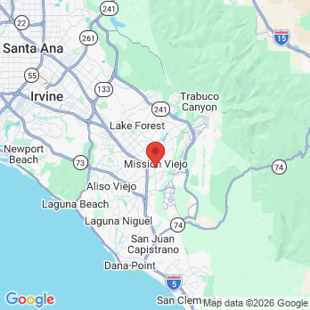 Map to Mission Viejo Dental Associates office in Mission Viejo, CA