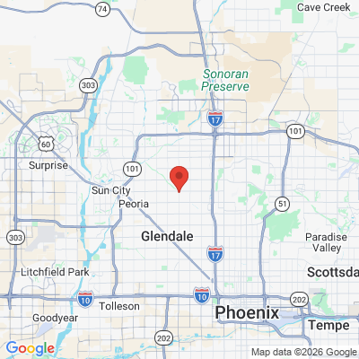 Map to eye love smiles eye and dental care office in Glendale, AZ
