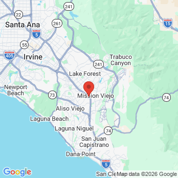 Map to Saddleback Periodontics office in Laguna Hills, CA