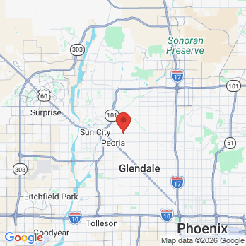 Map to Alliance Family Dentistry office in Peoria, AZ